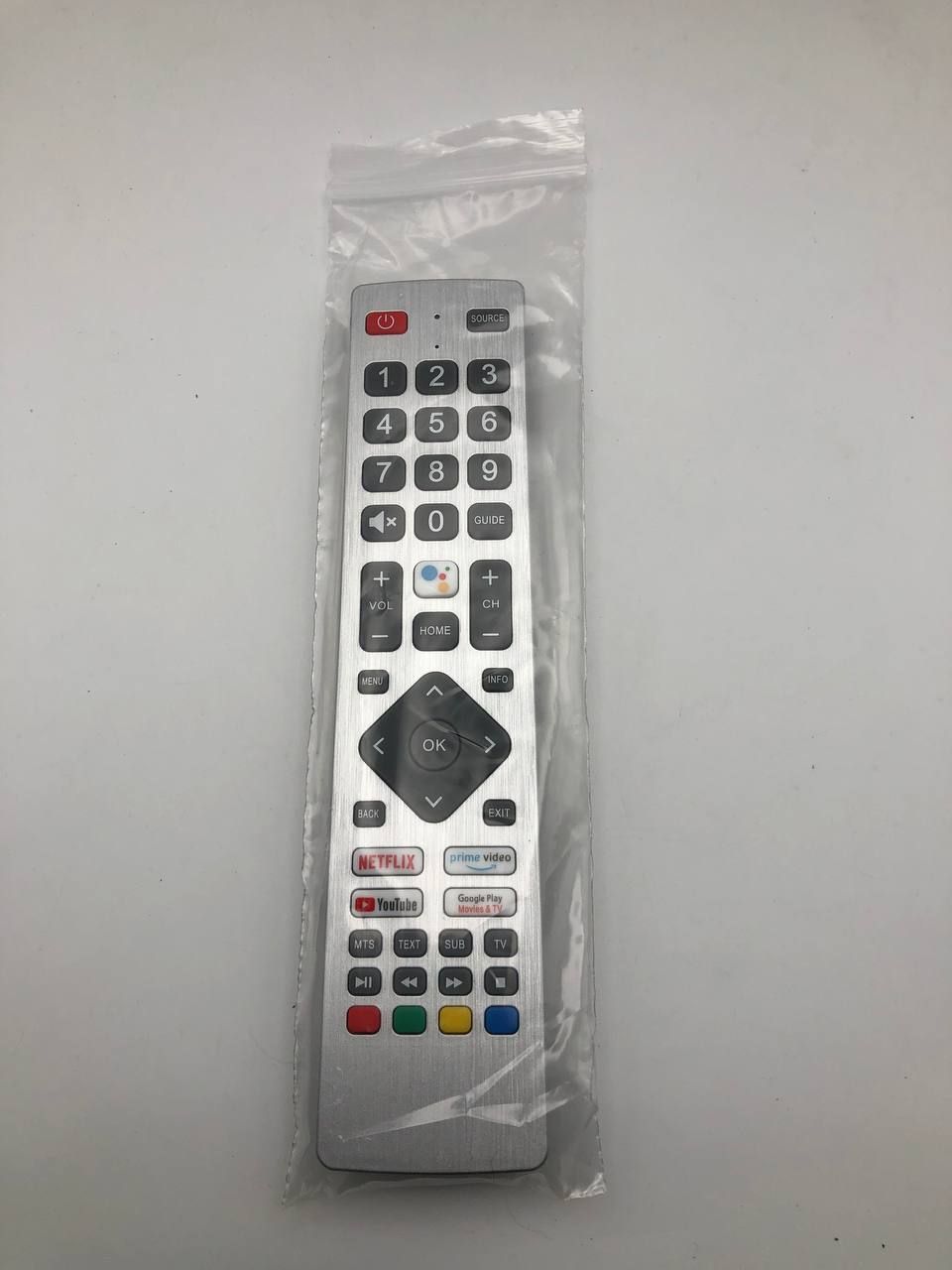 Pilot IR YiBiChin do Sharp Smart TV, 4 klawisze, bez ustawień, bez głosu.