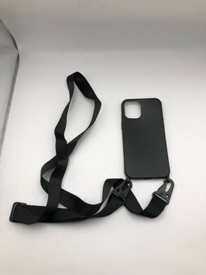 Bakicey Etui na iPhone 12 Pro Max, z tasiemką i sznurkiem, czarne