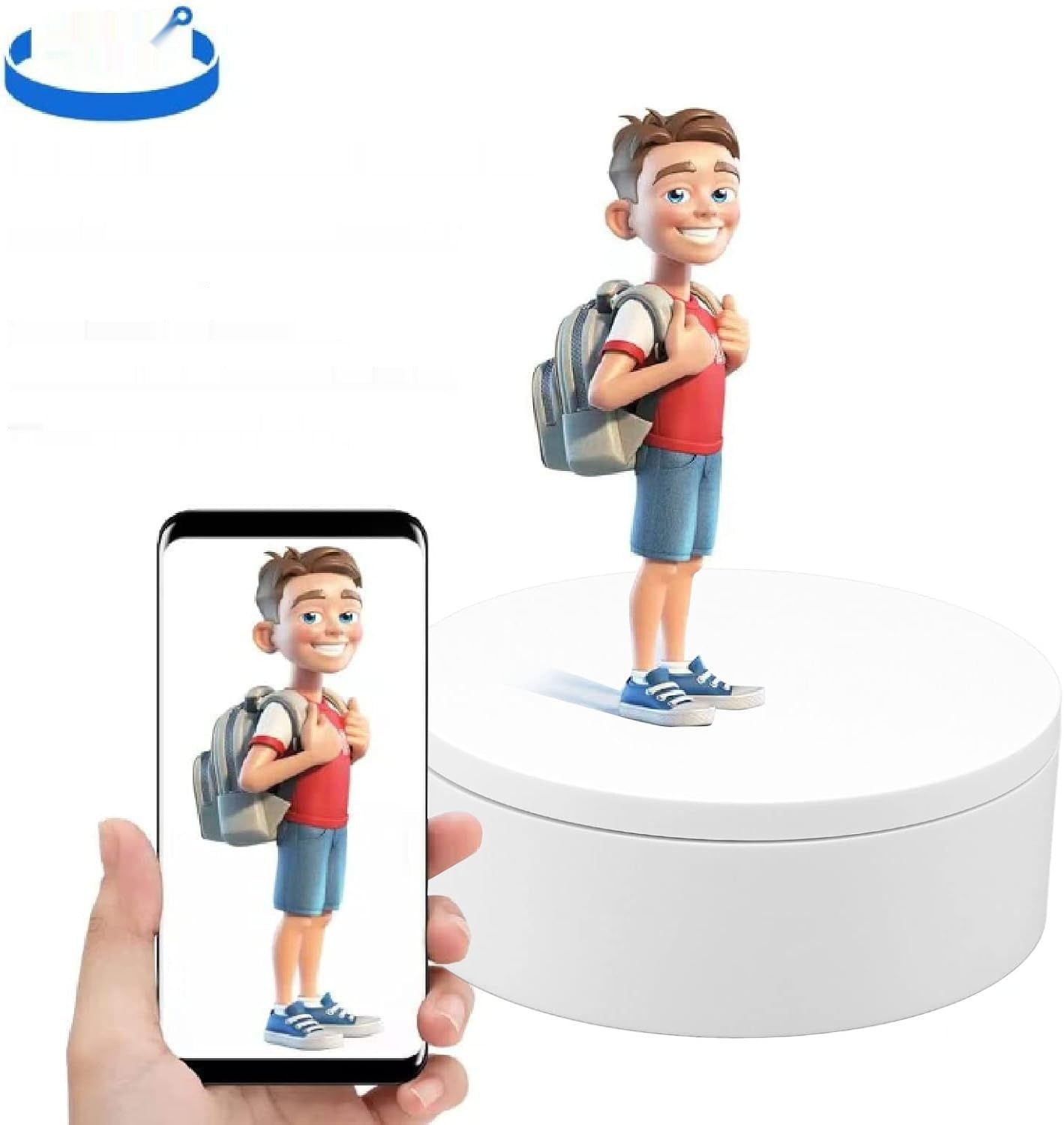 Zmotoryzowany Obrotowy Stojak Ekspozycyjny z Pilotem (13 cm / 5,1 cala)