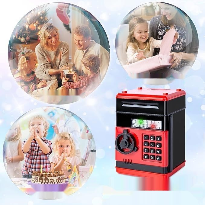 Highttoy Elektroniczna kasetka na monety, skarbonka dla dzieci