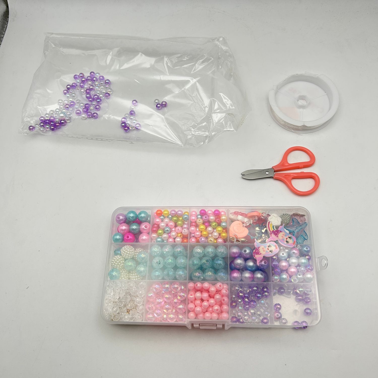 Zestaw HIFOT, biżuteria dla dzieci, 400 sztuk, naszyjnik, bransoletka