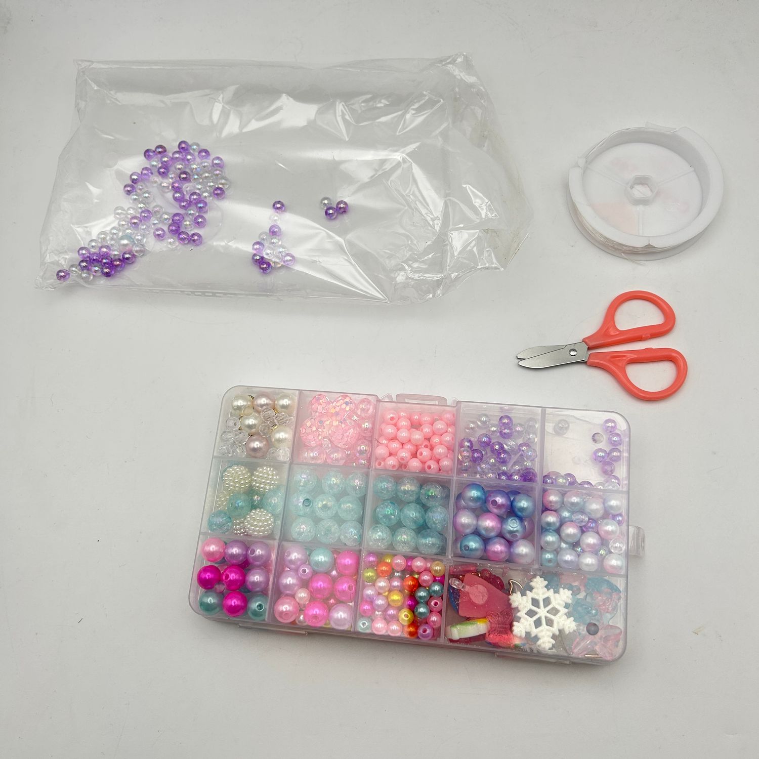 Zestaw HIFOT, biżuteria dla dzieci, 400 sztuk, naszyjnik, bransoletka