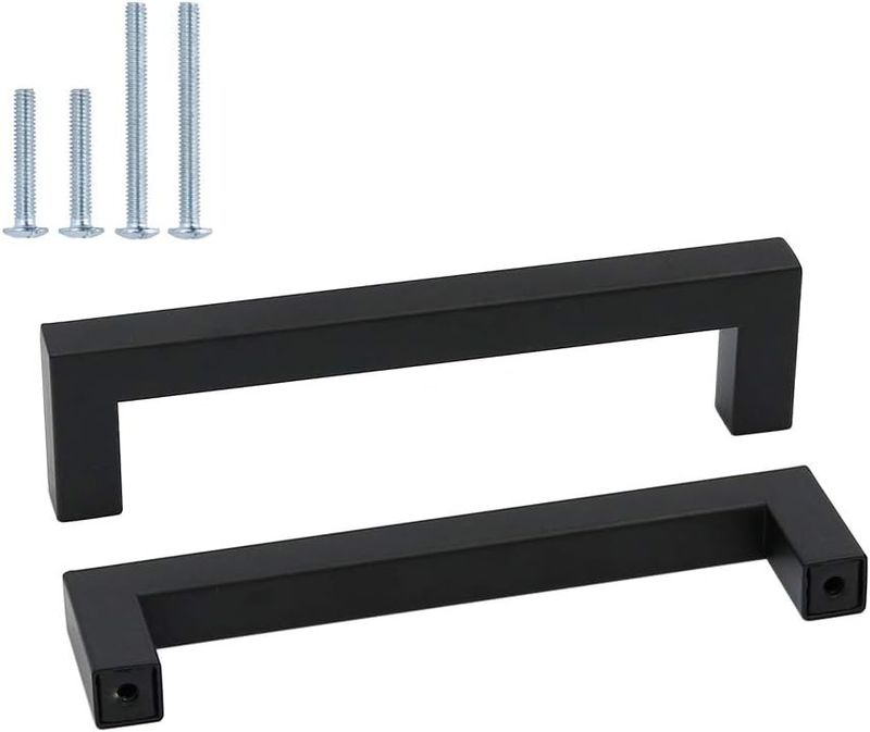 Uchwyt Goldenwarm LSJ12BK, stal nierdzewna, czarne wykończenie