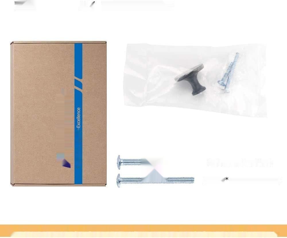 Goldenwarm 5 sztuk uchwytów kuchennych czarne, gałki Vintage LS9189BK.