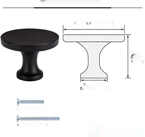 Goldenwarm 5 sztuk uchwytów kuchennych czarne, gałki Vintage LS9189BK.