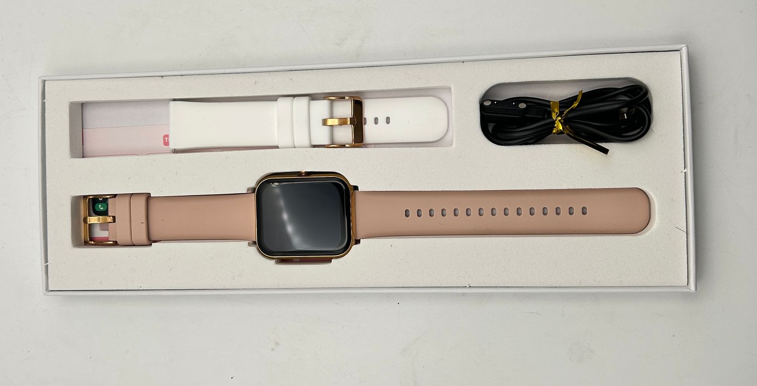 Erkwei Smartwatch damski, 1,8&quot; HD dotyk, iOS/Android, 100+ sportów