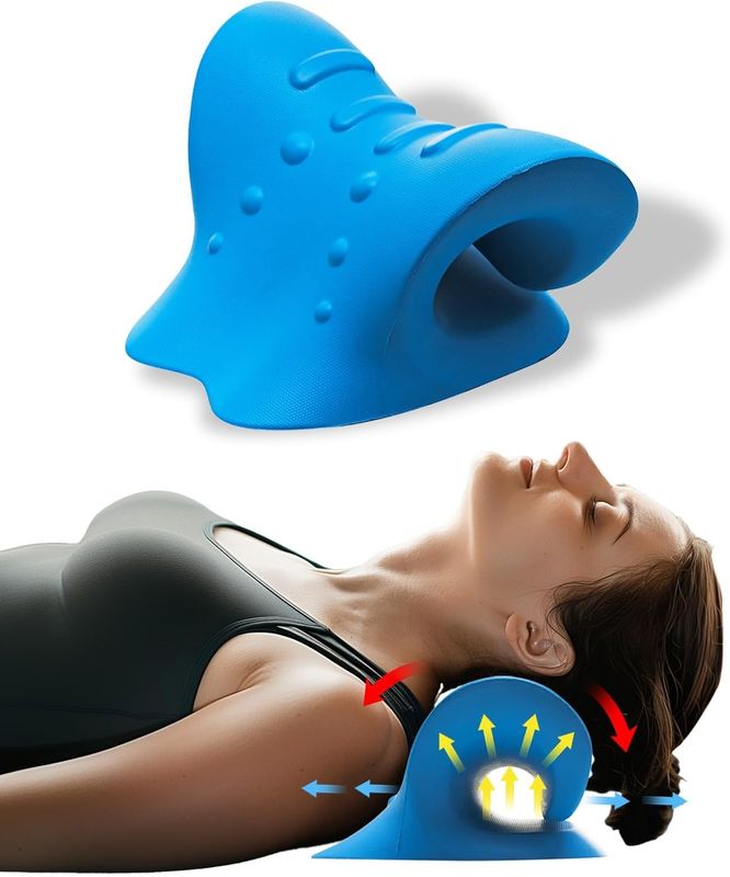 PODUSZKA RELAKSACYJNA ROZLUŹNIACZ SZYI I KARKU PRZYRZĄD DO ROZCIĄGANIA SZYI
