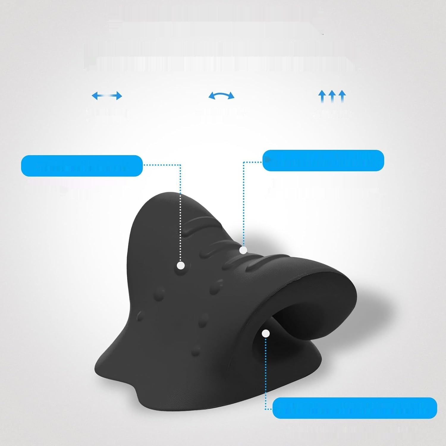 PODUSZKA TRAKCYJNA KARKU,KOREKTOR GARBU SZYI Z PUNKTEM MASAŻU GÓRNEJ CZĘŚCI