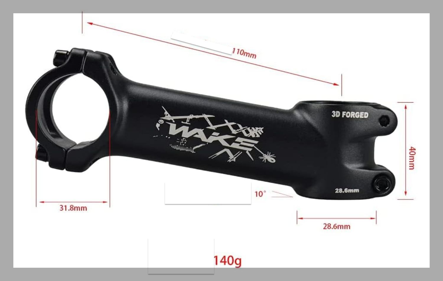 CYSKY Wspornik Kierownicy 31,8mm do MTB, BMX, Roweru Szosowego, Kolarstwa