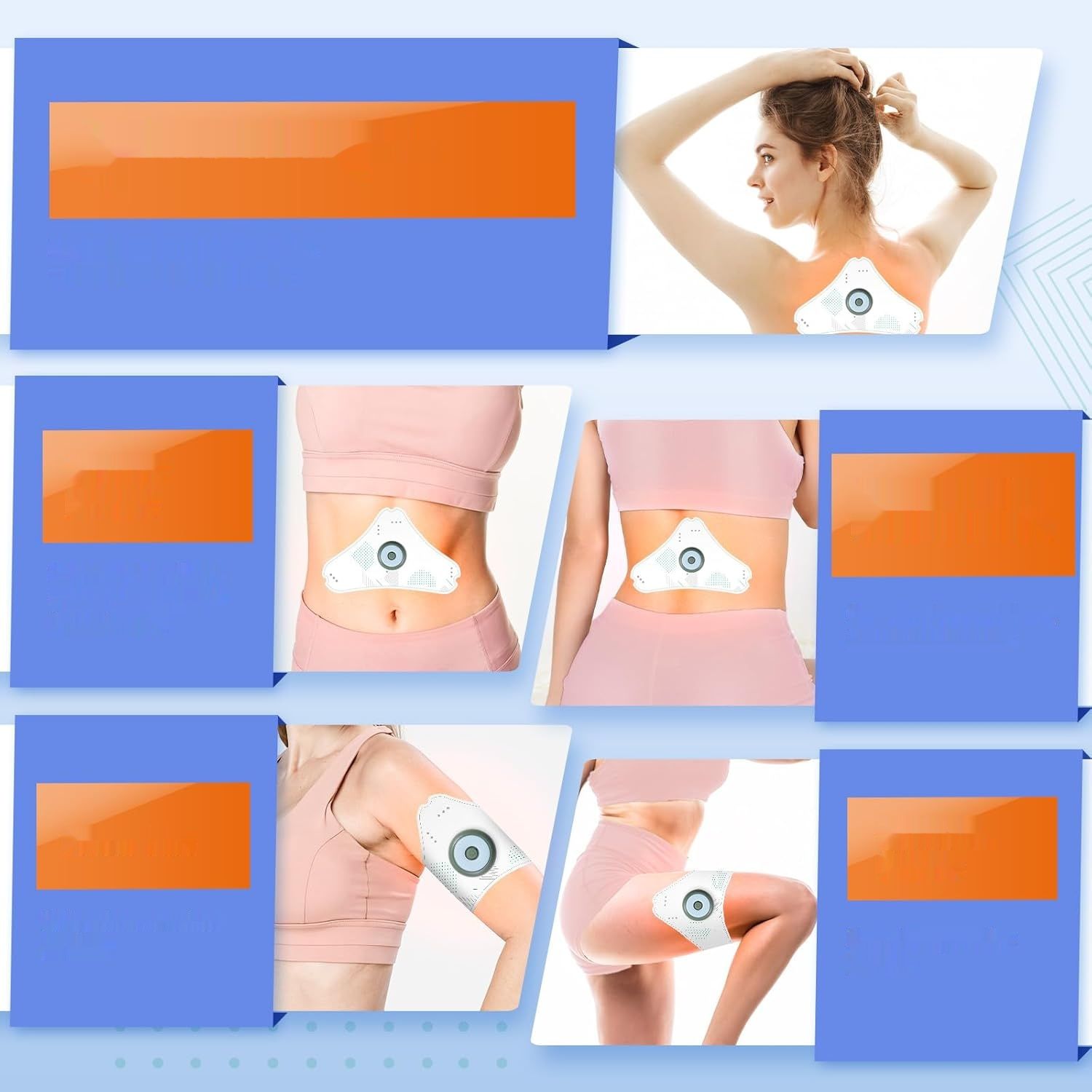 Elektrostymulator TENS EMS 9 Trybów, 25 Siły, Łagodzenie Bólu (Duży)