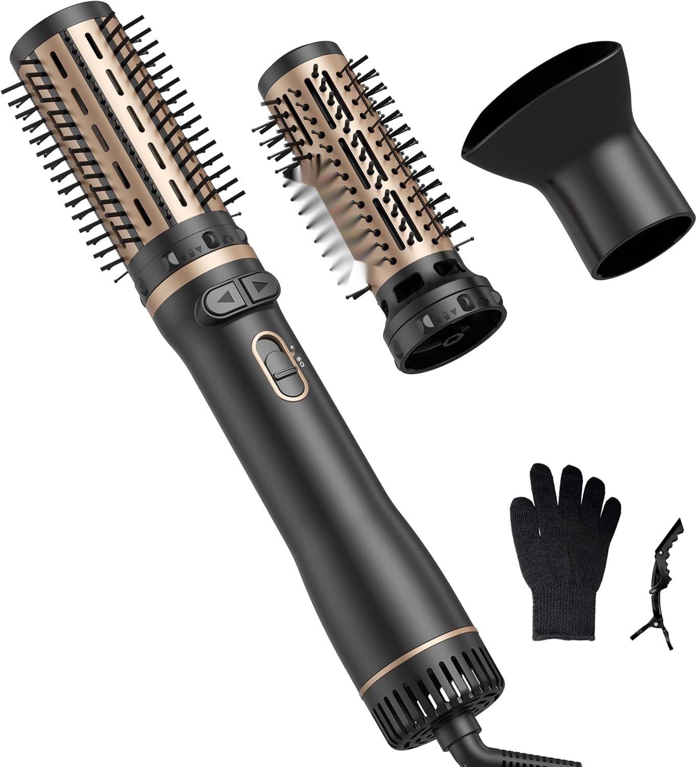 Obrotowa Szczotka do Włosów 3 w 1 z 2 szczotkami 38mm i 50mm