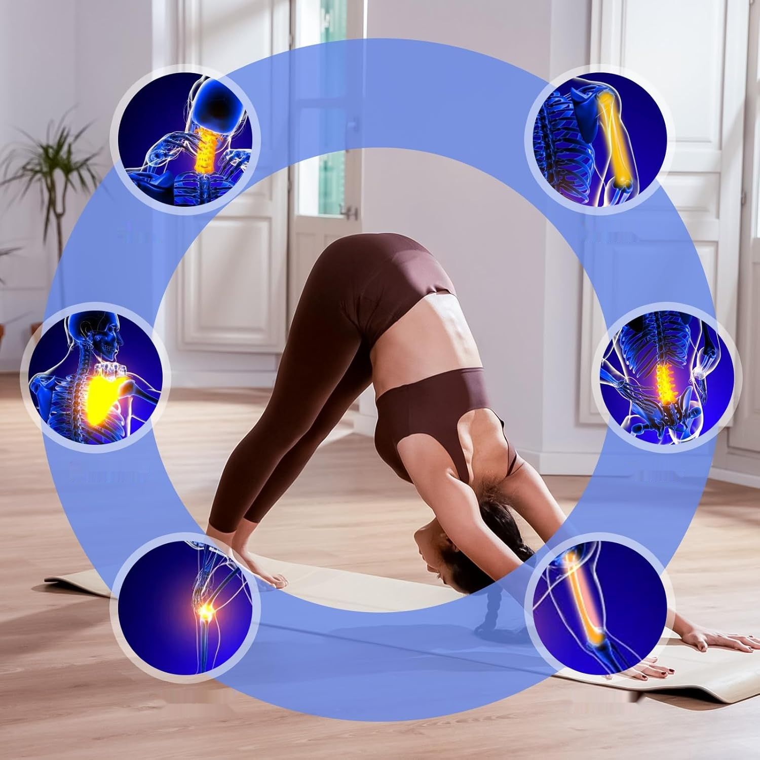 Elektrostymulator TENS EMS 9 Trybów, 25 Siły, Łagodzenie Bólu (Duży)