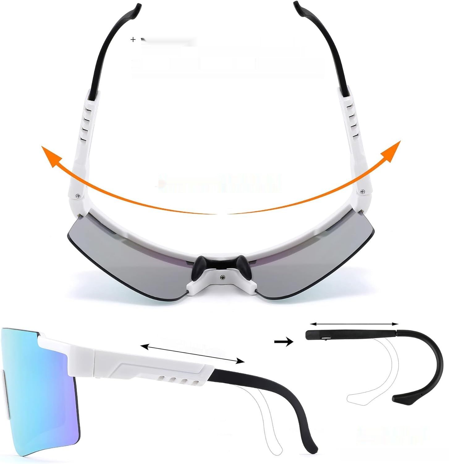 FEISEDY Sportowe okulary przeciwsłoneczne, ochrona UV400, model B2837
