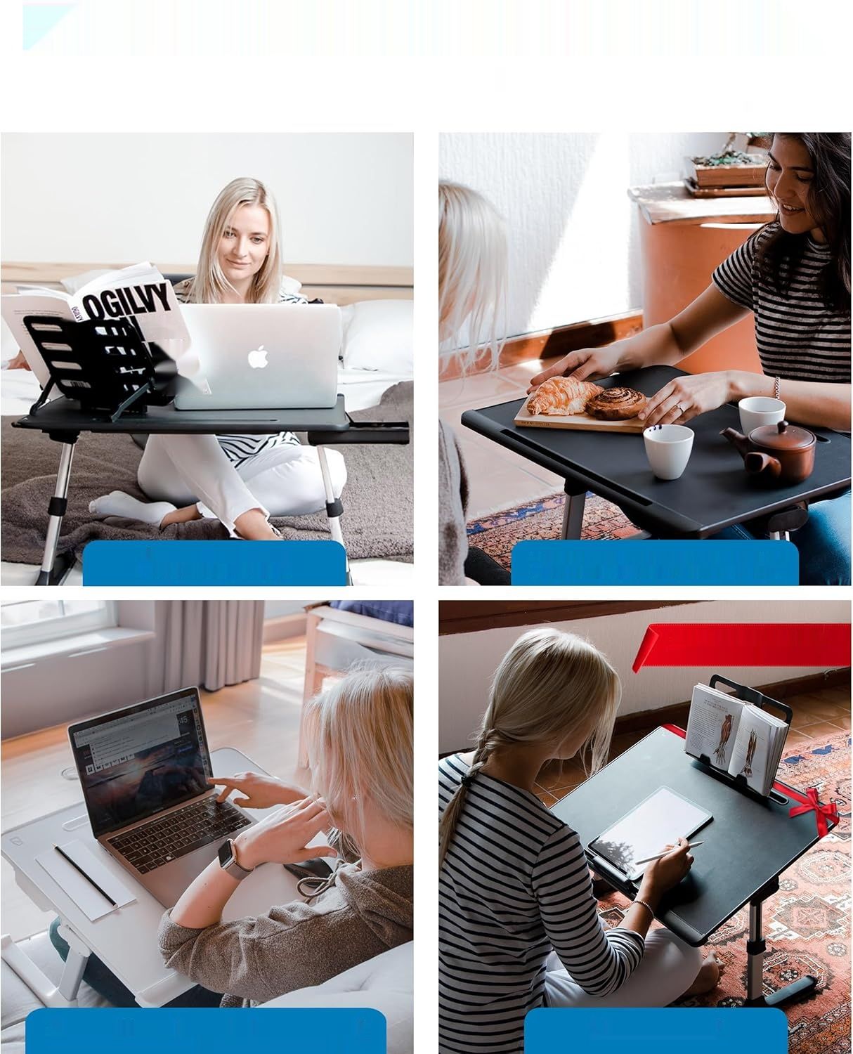 Cooper Desk Pro Stolik Wspierający Czytanie i Laptop (Perłowy Biały)
