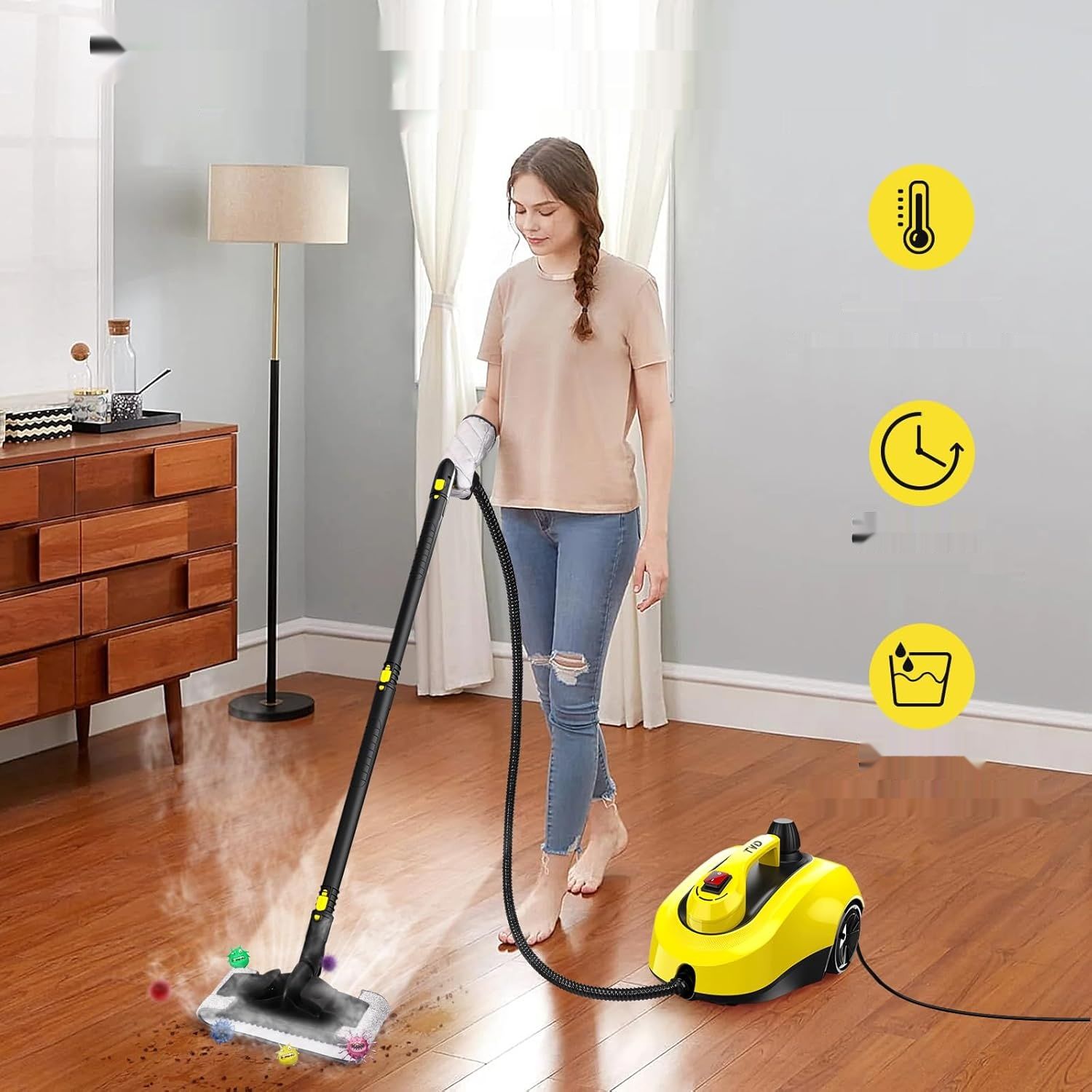 TVD Steam Cleaner, Odkurzacz Parowy do Tapicerek
