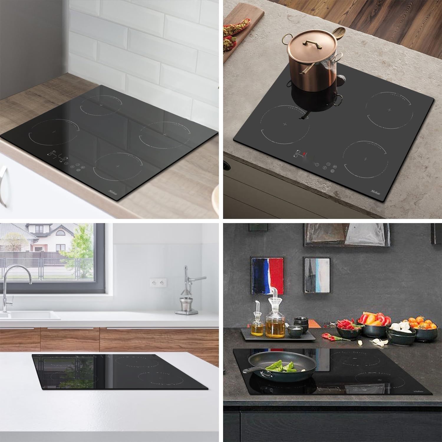 Płyta indukcyjna Hobsir, 4 strefy, 60 cm, 3500 W, sterowanie dotykowe