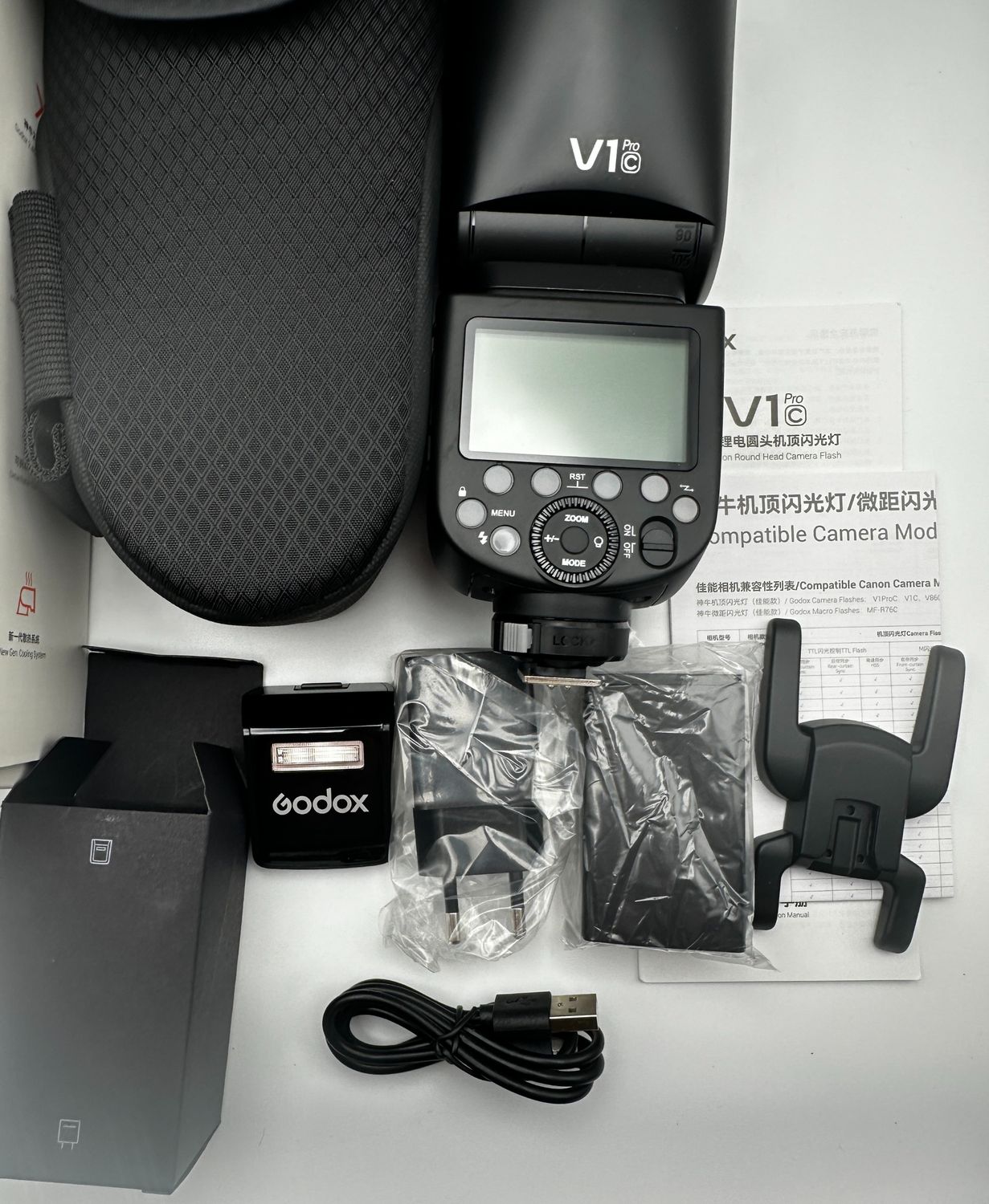 GODOX V1 Pro C 2.4G Lampa Błyskowa Speedlite do Aparatu Canon EOS
