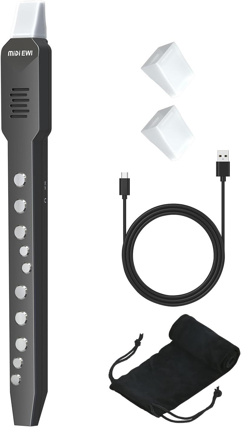 OYAYO Cyfrowy Instrument Dęty Elektryczny Czarny
