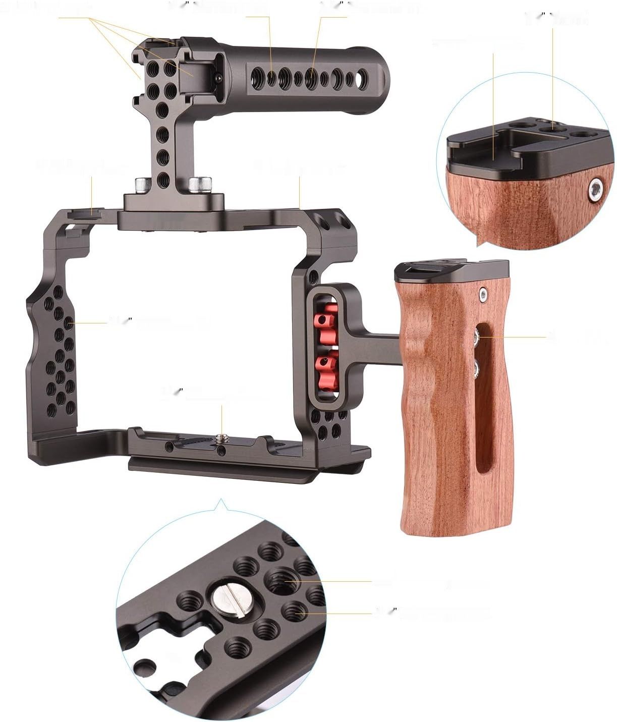Andoer Zestaw Rig do Aparatu dla Sony A7R III, A7 II, A7III