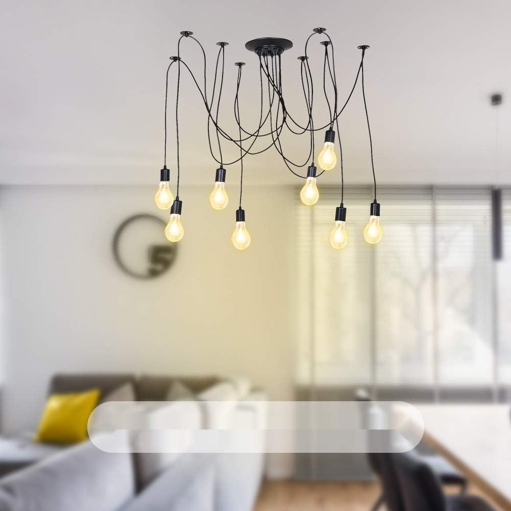 Cocoarm Żyrandol Pająk DIY Sufitowa Lampa Pająk Retro