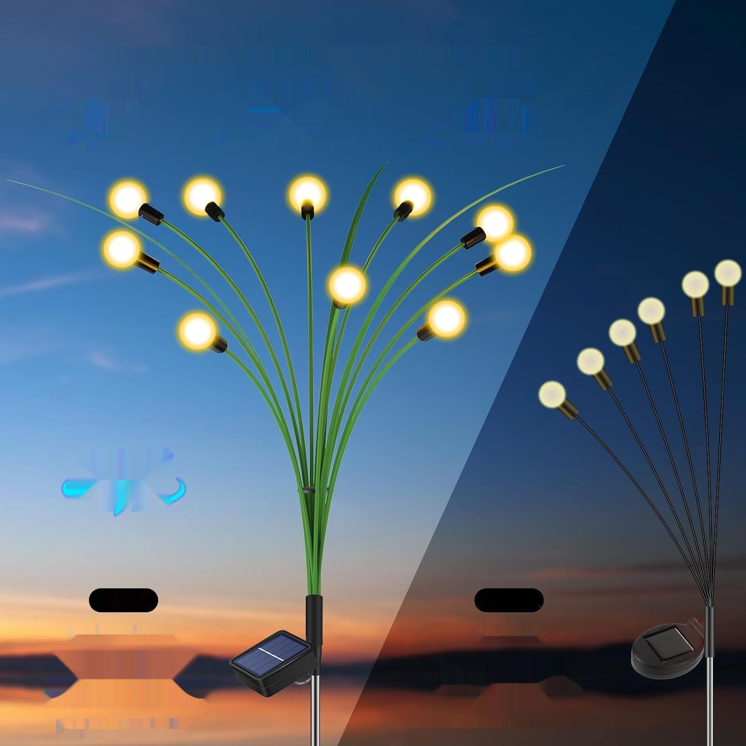 GCMacau Lampki Solarne na Zewnątrz, 20 LED Świetliki Lampki Solarne