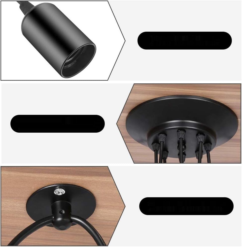 Cocoarm Żyrandol Pająk DIY Sufitowa Lampa Pająk Retro