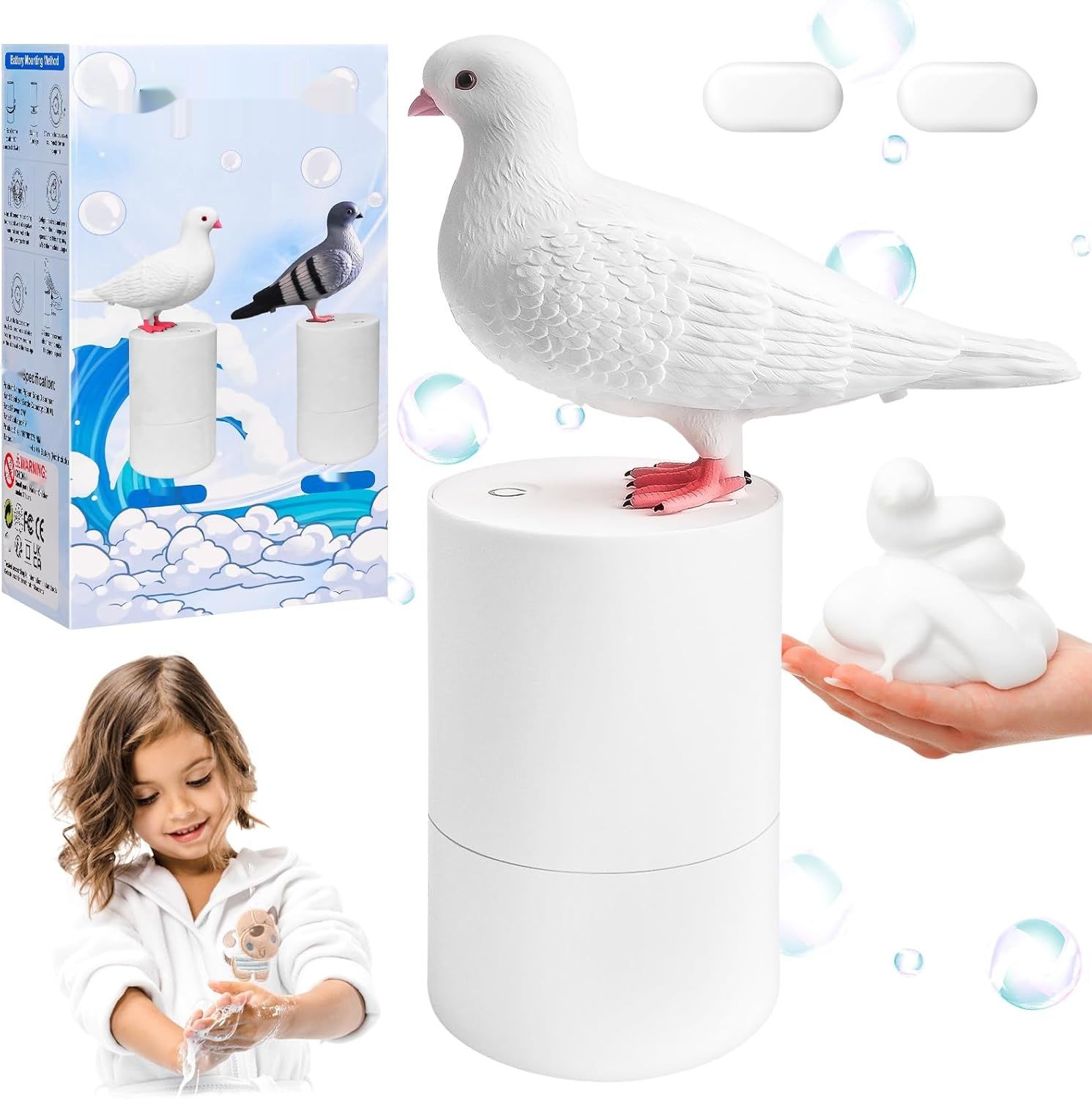 Automatyczny dozownik mydła Pigeon, 300 ml