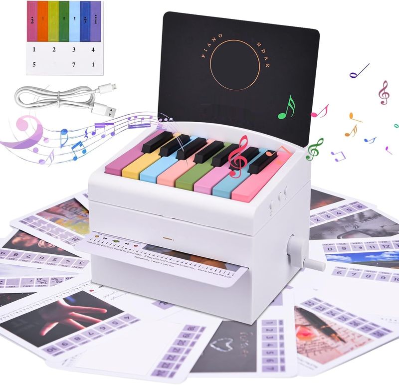 Kalendarium z mini pianinem
