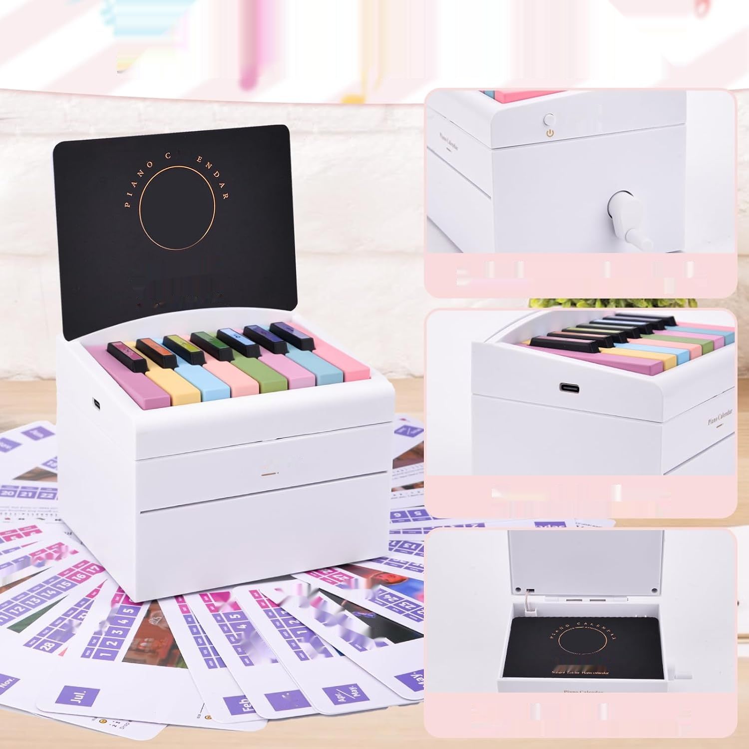 Kalendarium z mini pianinem