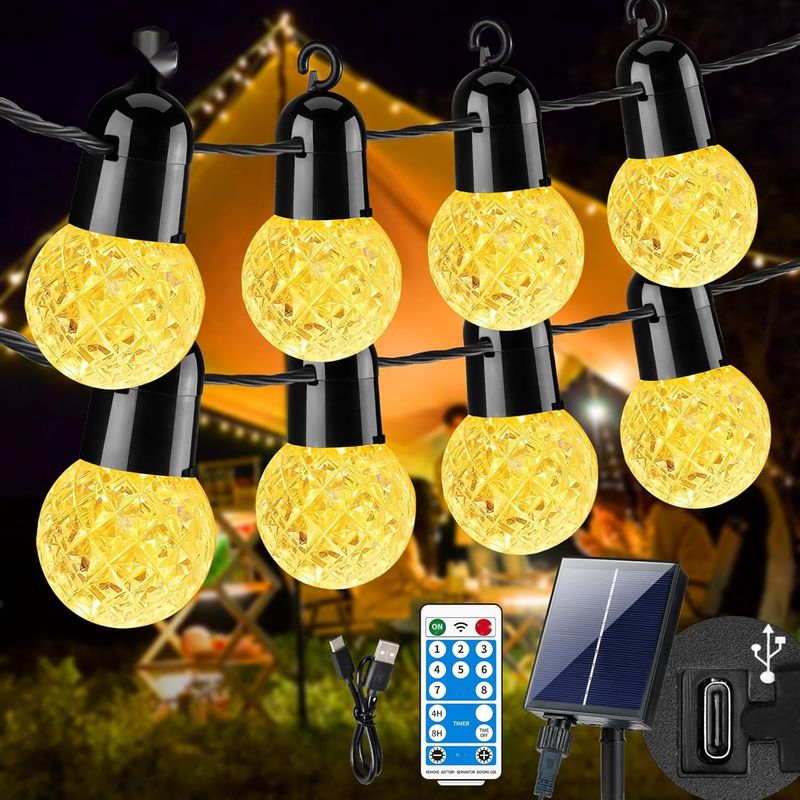 GCMacau G40 Zewnętrzne Solaryjne Lampki Ogrodowe