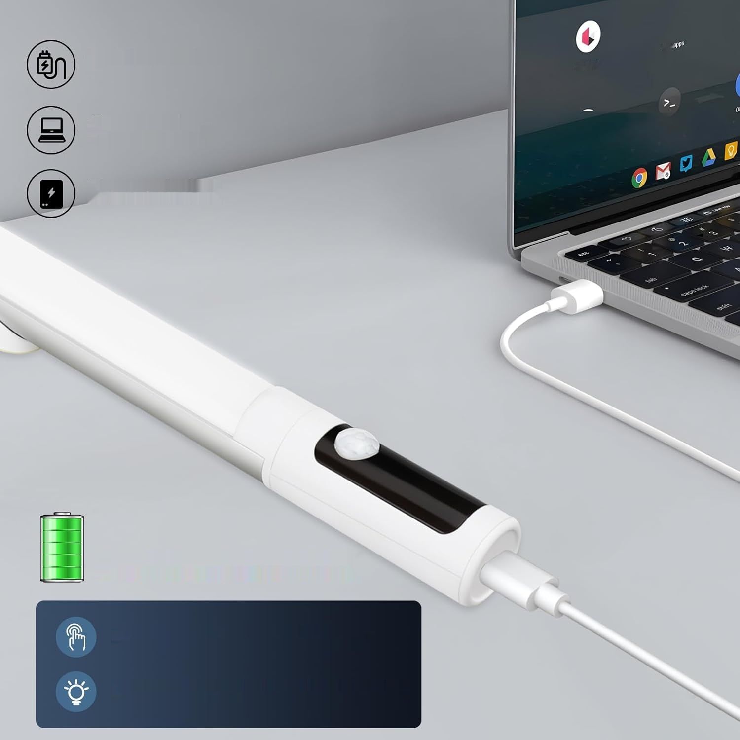 DUSKTEC Światło Szafkowe z Czujnikiem Ruchu 38 cm, 44 LED