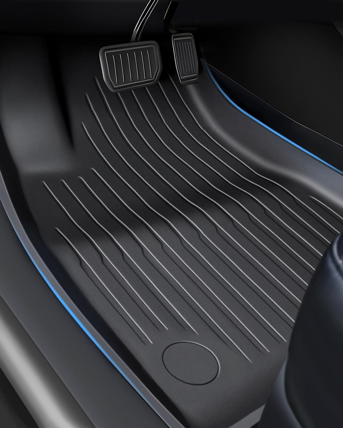 LANGBEAN Dywaniki do Tesla Model Y, TPE, antypoślizgowe, wodoodporne, czarne