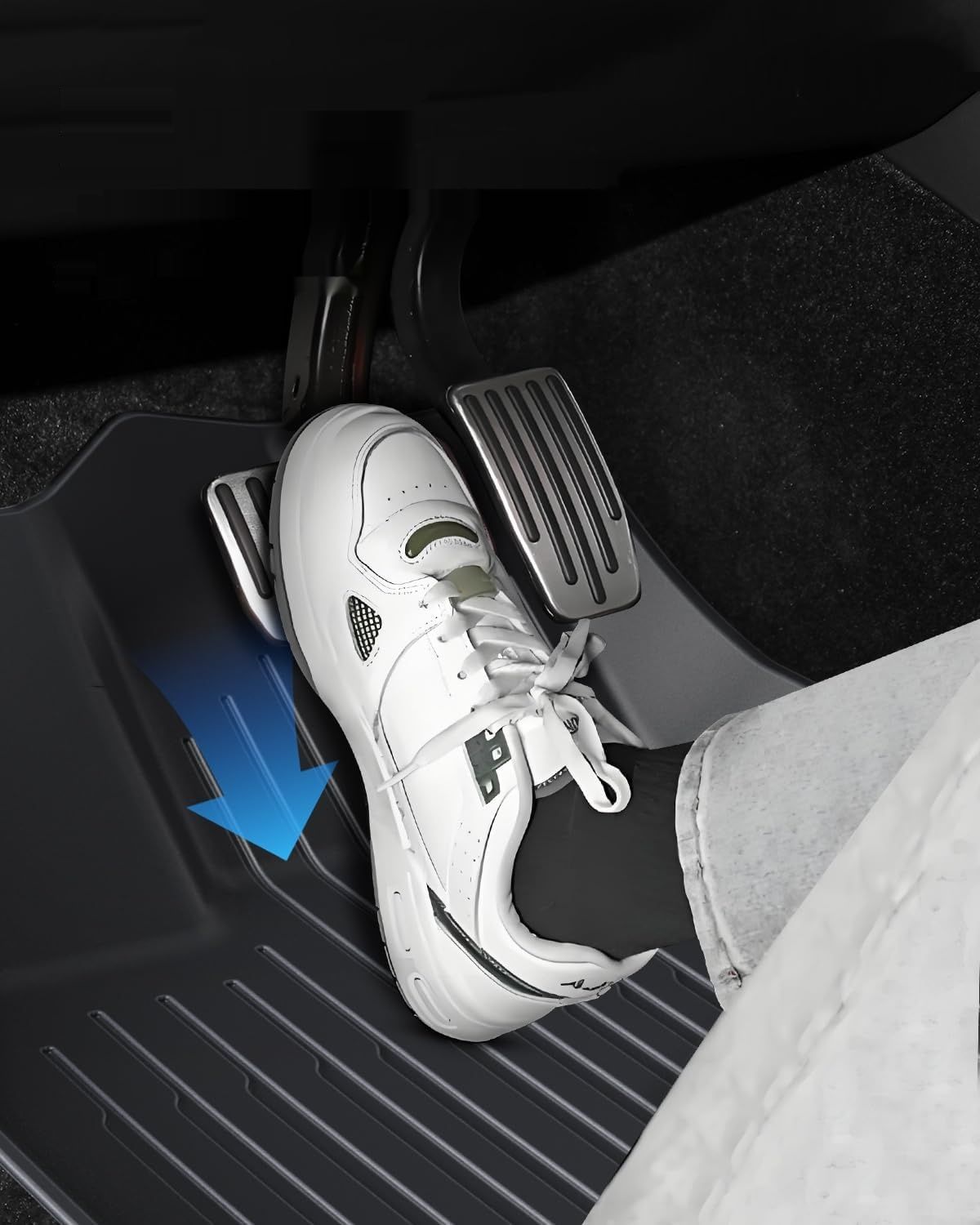 LANGBEAN Dywaniki do Tesla Model Y, TPE, antypoślizgowe, wodoodporne, czarne