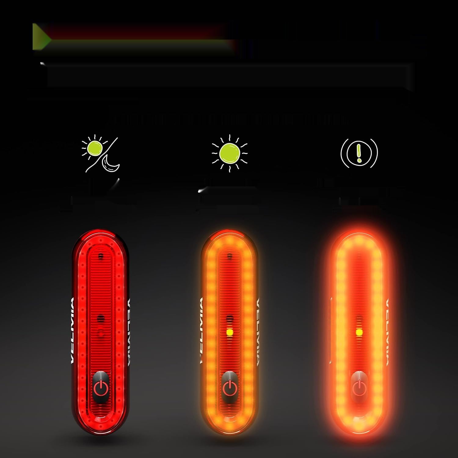 Zestaw lamp rowerowych Velmia USB z akumulatorem