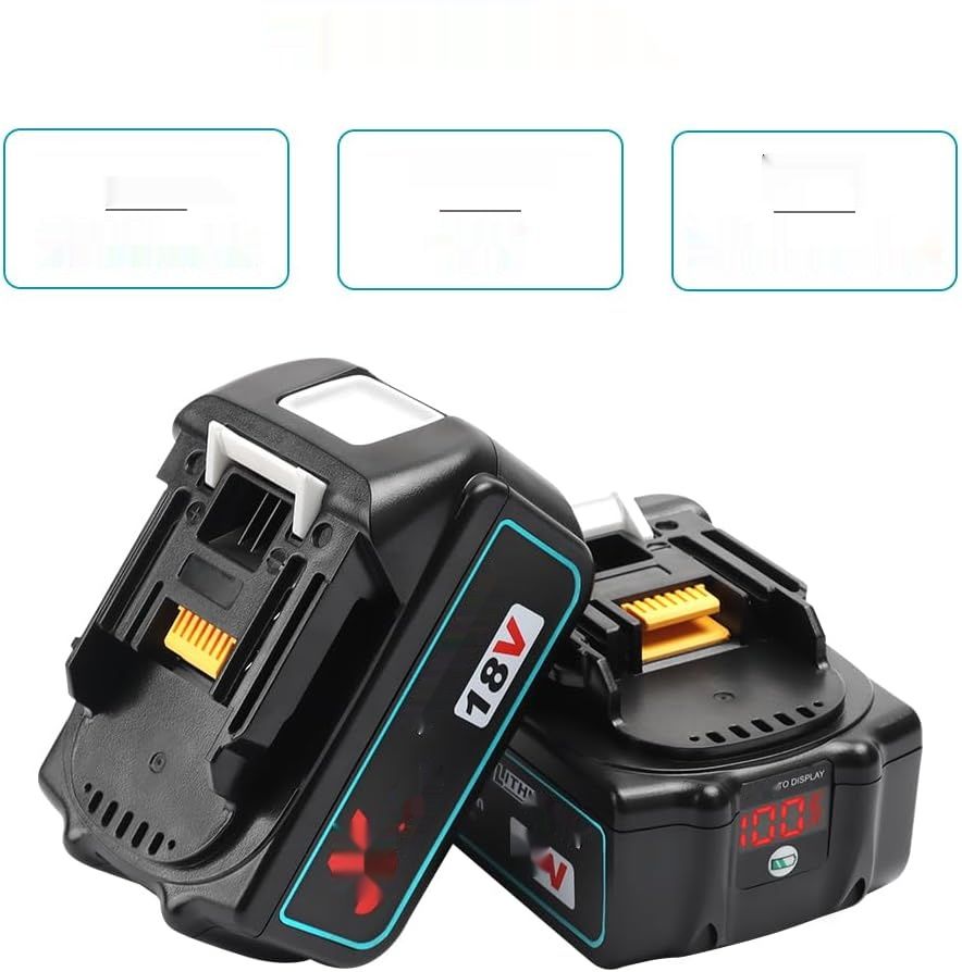 Powarobor 2 sztuki BL1850B 18 V 5,5 Ah akumulator litowo-jonowy.