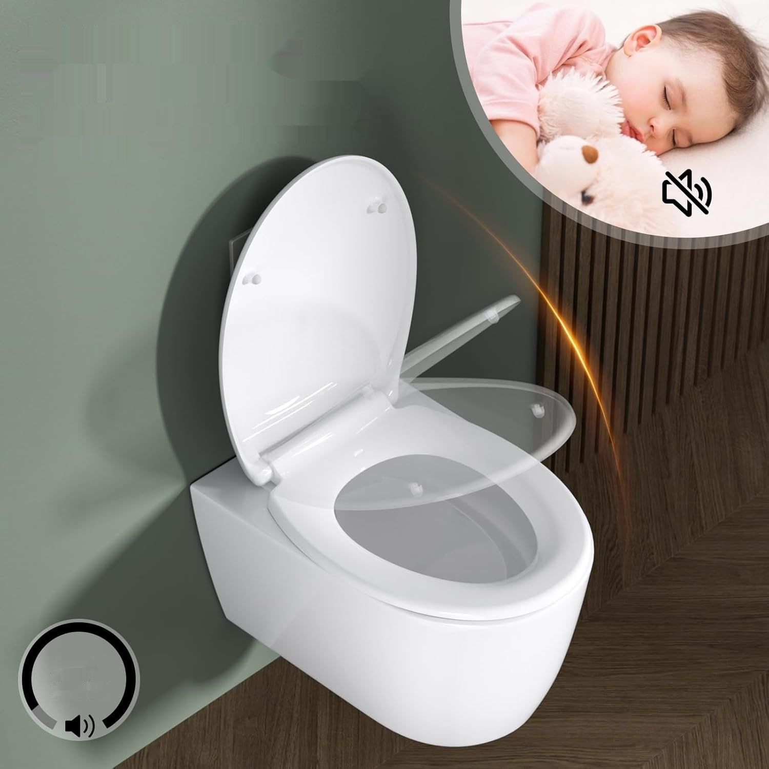 Rainsworth Nano Glaze Pokrywa Toalety Form O