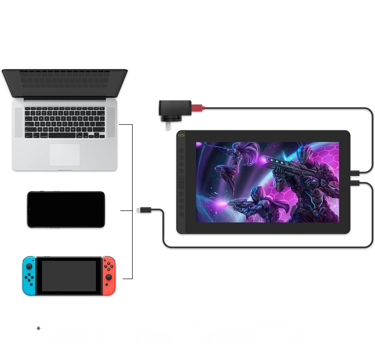 HUION Kamvas 16 Tablet Graficzny z Wyświetlaczem
