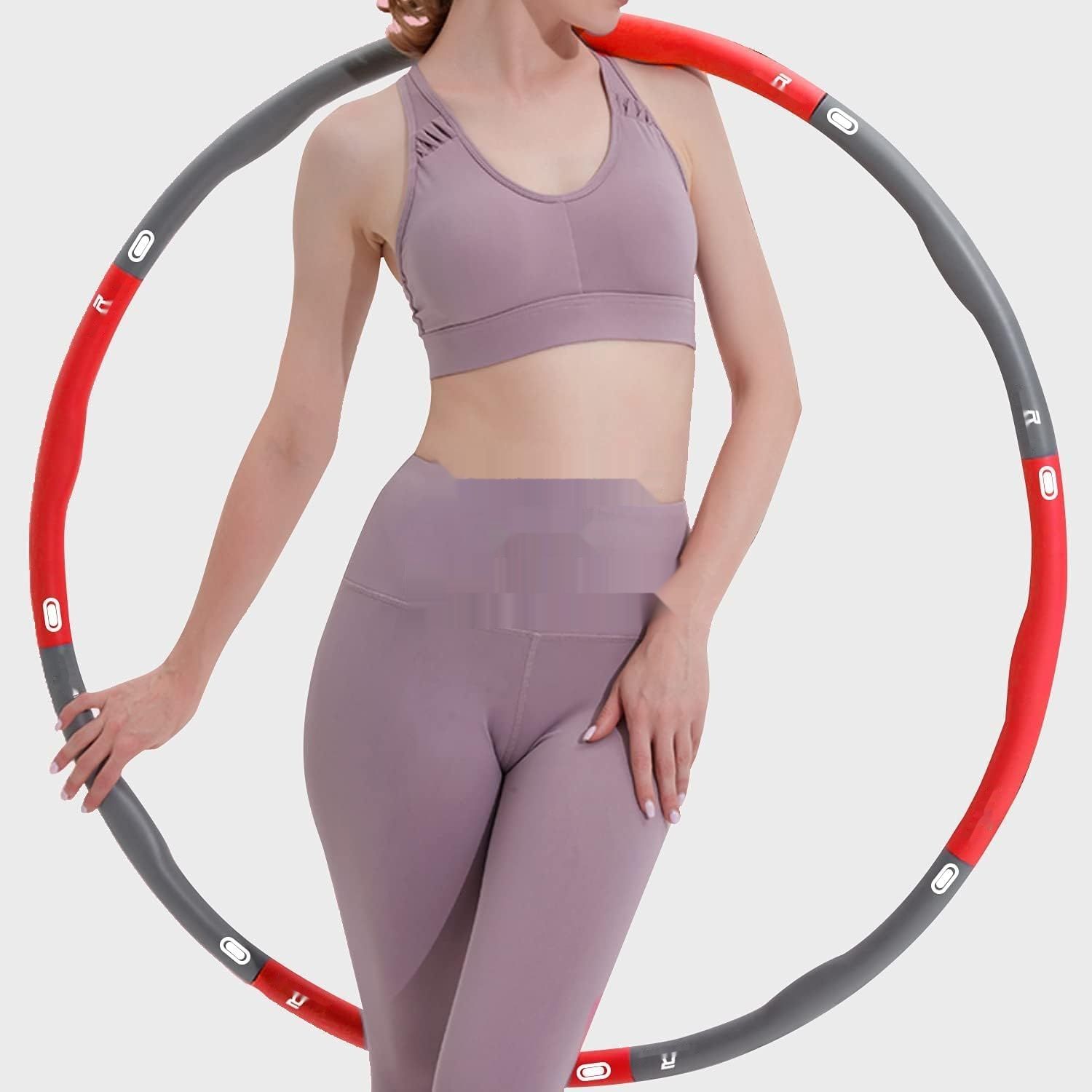 RHINOSPORT Hula Hoop do odchudzania, fitness, 8 części, regulowany (1,2 kg)