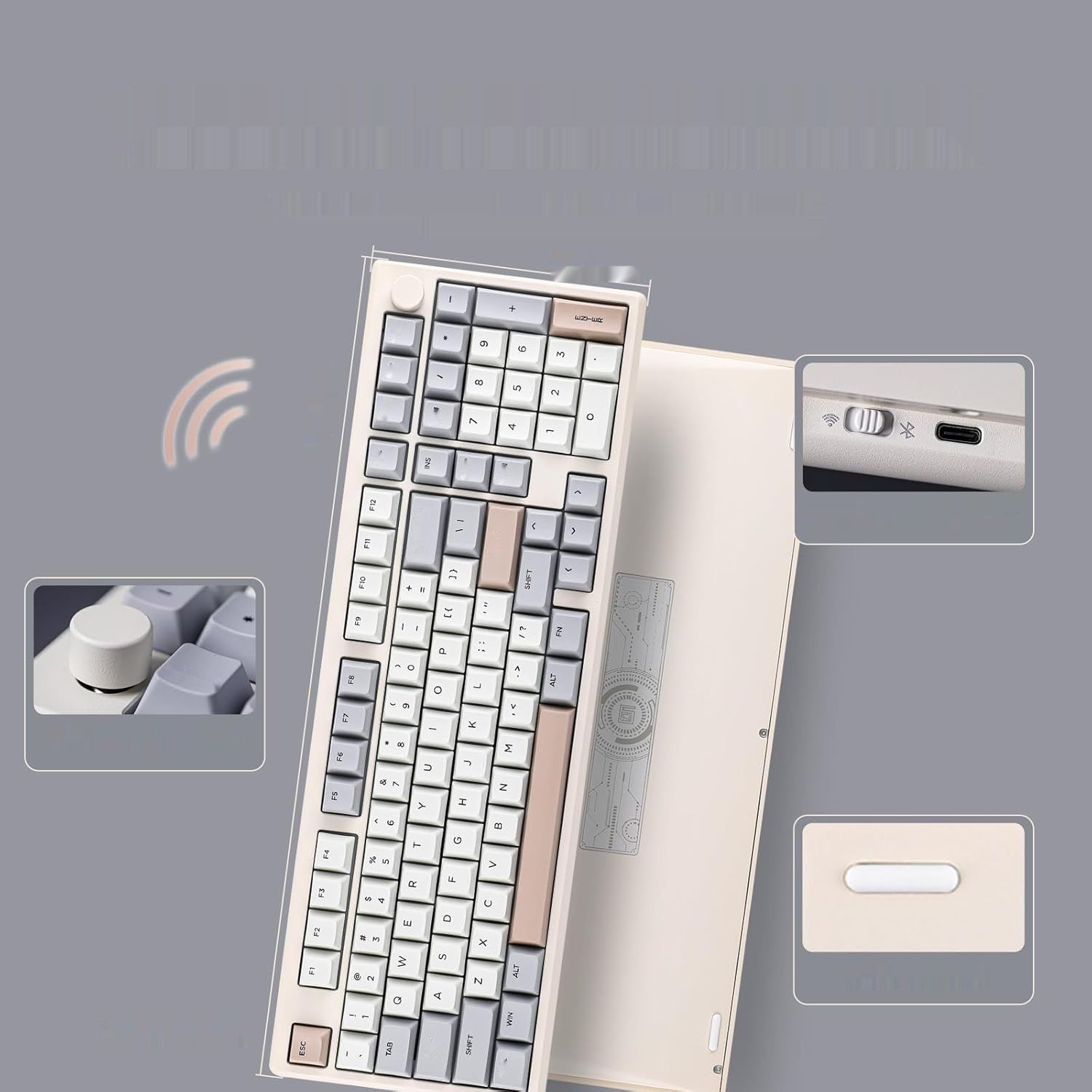EPOMAKER Galaxy100 QMK/Via Aluminiowa Klawiatura Mechaniczna