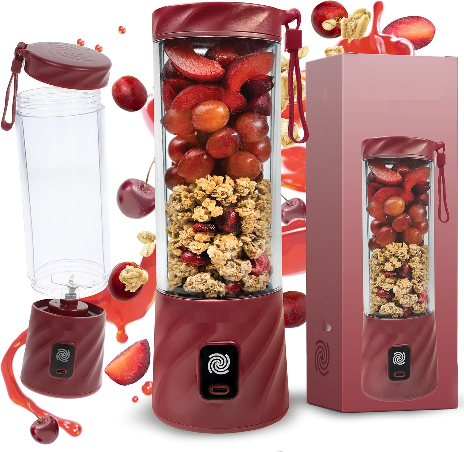 BlendyGo 3 Blender Smoothie Maker, Mini Przenośny Blender 550 ml