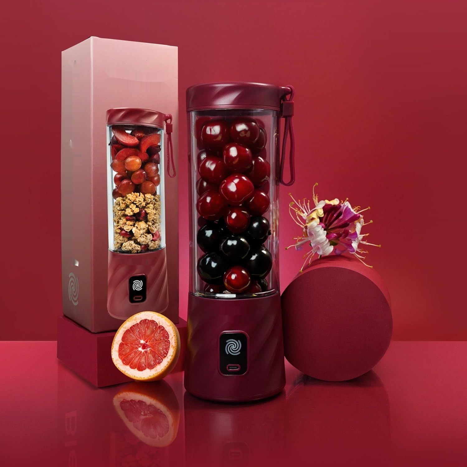 BlendyGo 3 Blender Smoothie Maker, Mini Przenośny Blender 550 ml