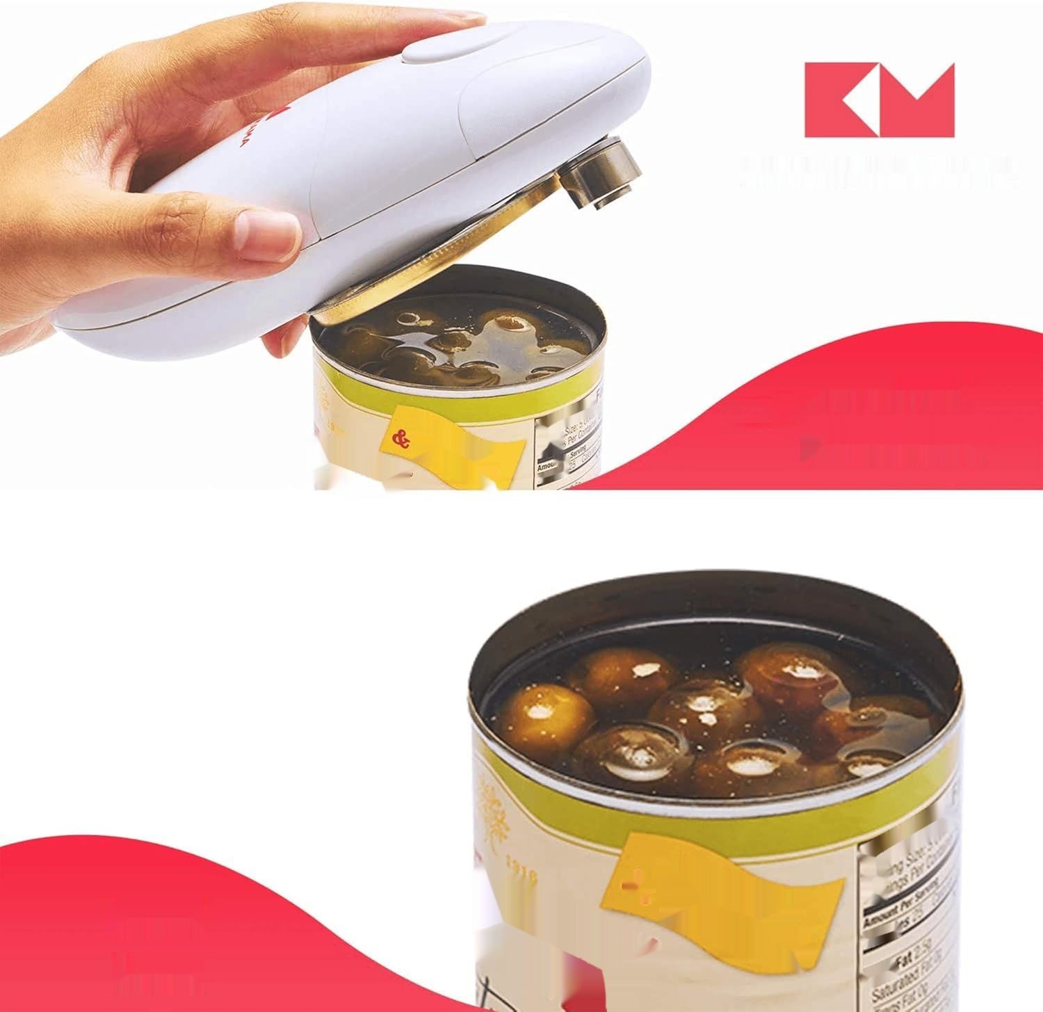 Otwieracz do puszek Kitchen Mama (Czerwony)
