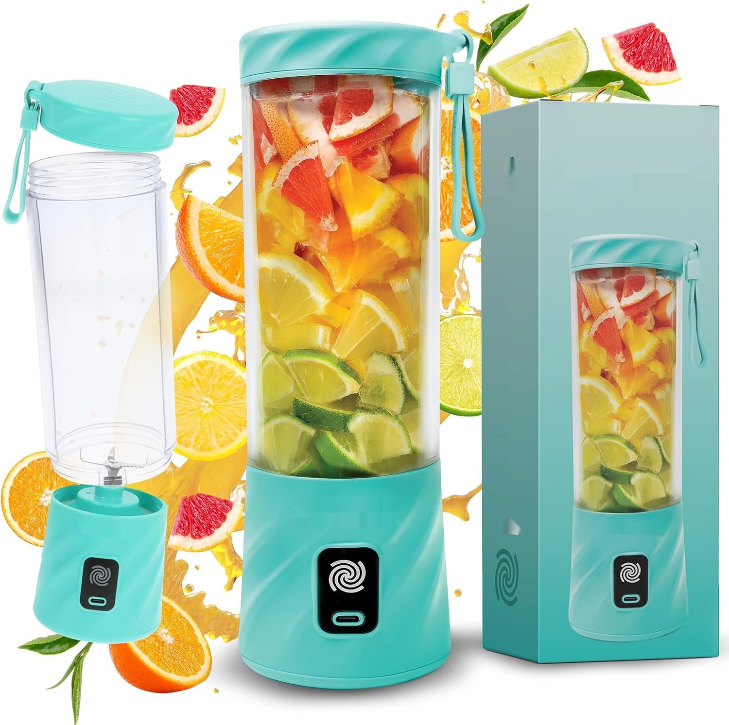 BlendyGo 3 Blender Smoothie Maker, Smoothie Mixer Mały, Mini Przenośny Blender