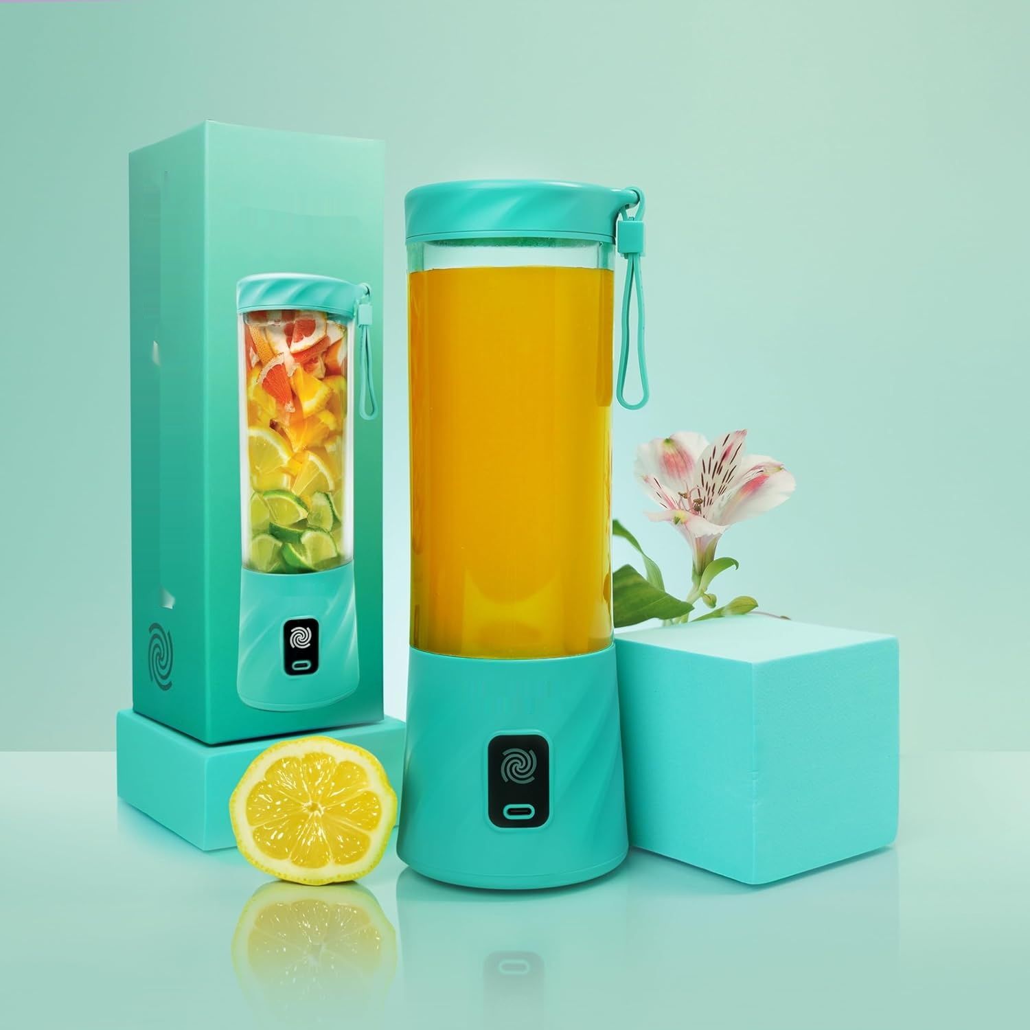 BlendyGo 3 Blender Smoothie Maker, Smoothie Mixer Mały, Mini Przenośny Blender