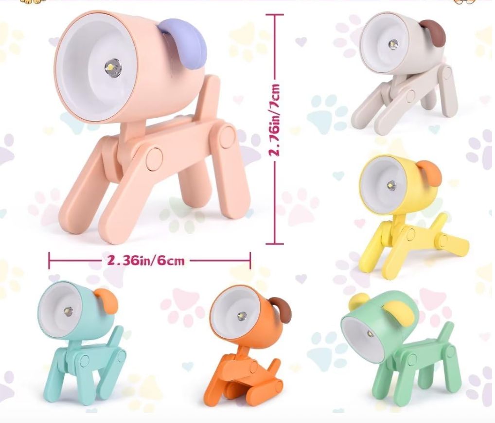 COLEESON Mini Lampka Nocna Kreskówkowa – 6 sztuk