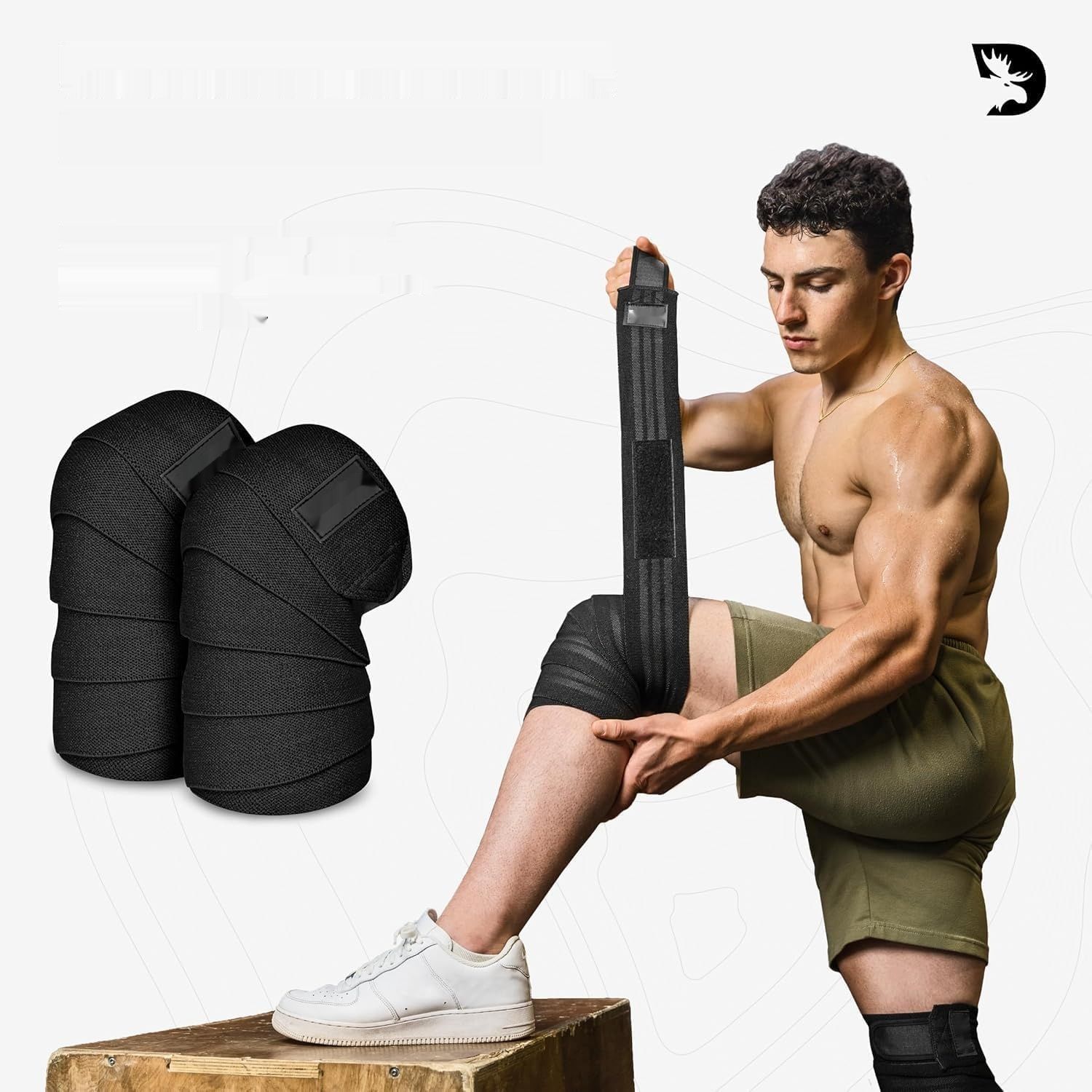Opaski na Kolana DMoose Fitness do Treningu Siłowego