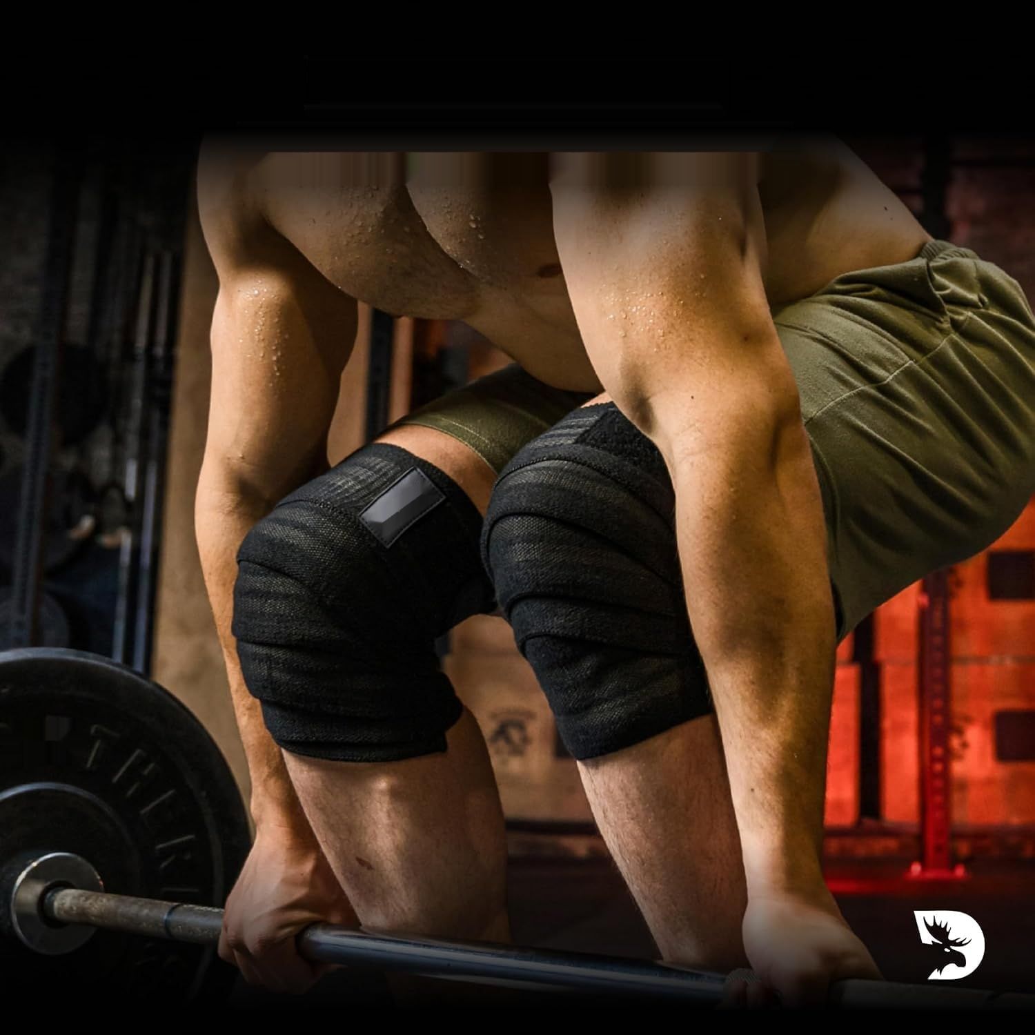 Opaski na Kolana DMoose Fitness do Treningu Siłowego