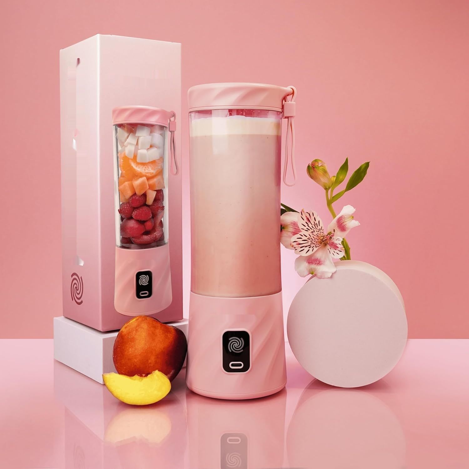 BlendyGo 3 Blender Smoothie Maker (Różowy)