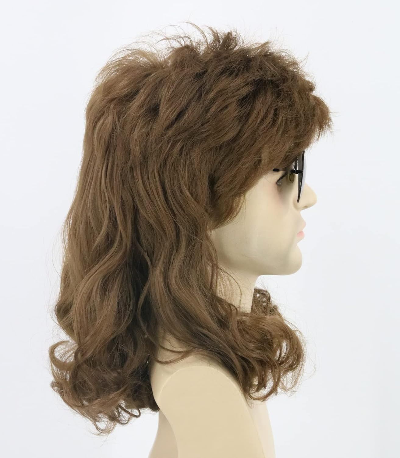 Topcosplay Męska/Damska Peruka z Lat 70./80. z Mullet na Karnawał, Halloween