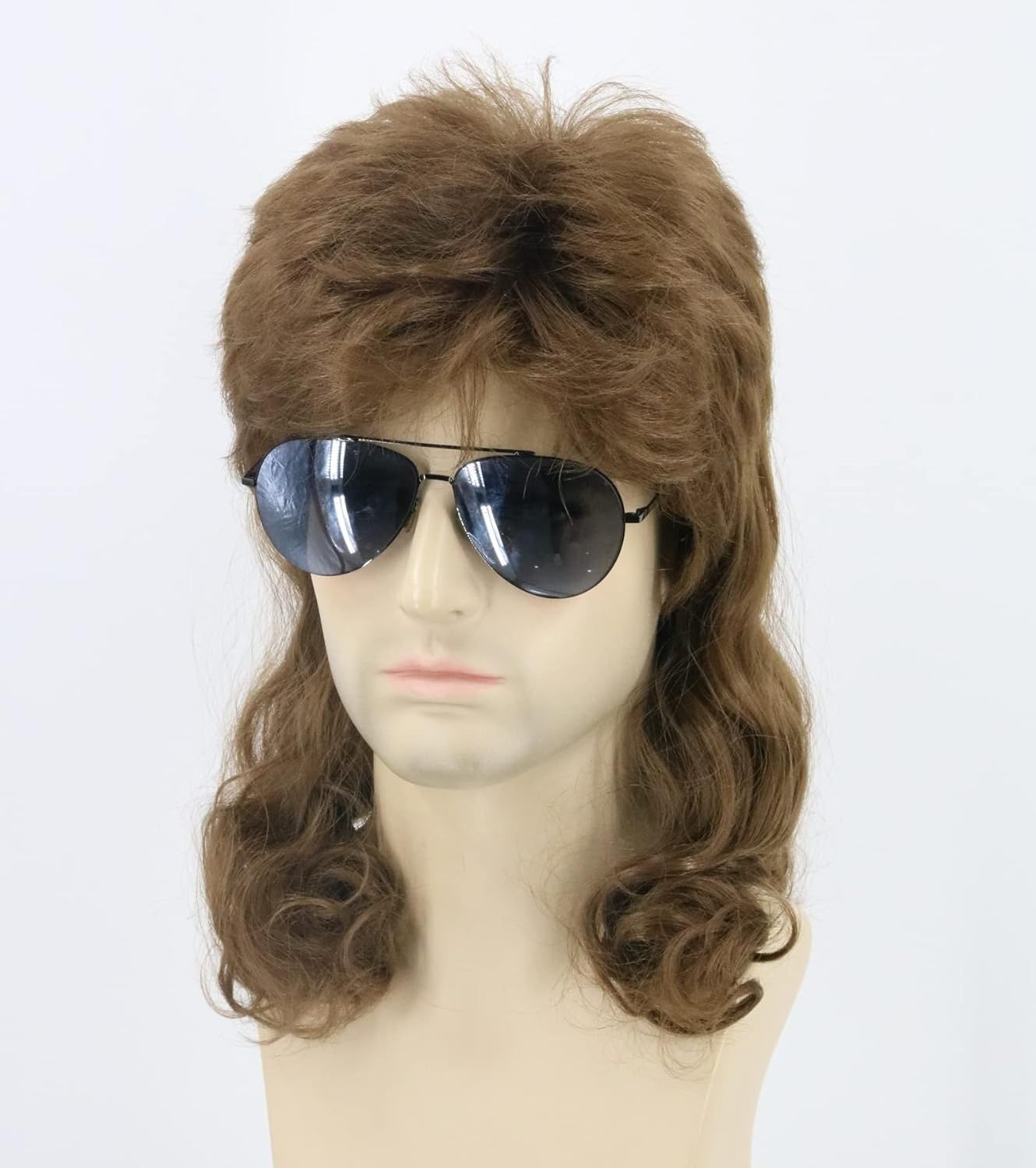 Topcosplay Męska/Damska Peruka z Lat 70./80. z Mullet na Karnawał, Halloween